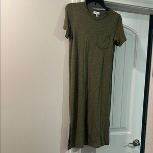 Jessica Simpson Green Sheath Midi Dress